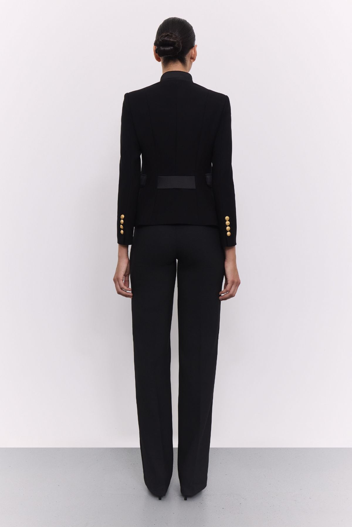 Black Embroidered Military Blazer Renata 01 - Limited Edition