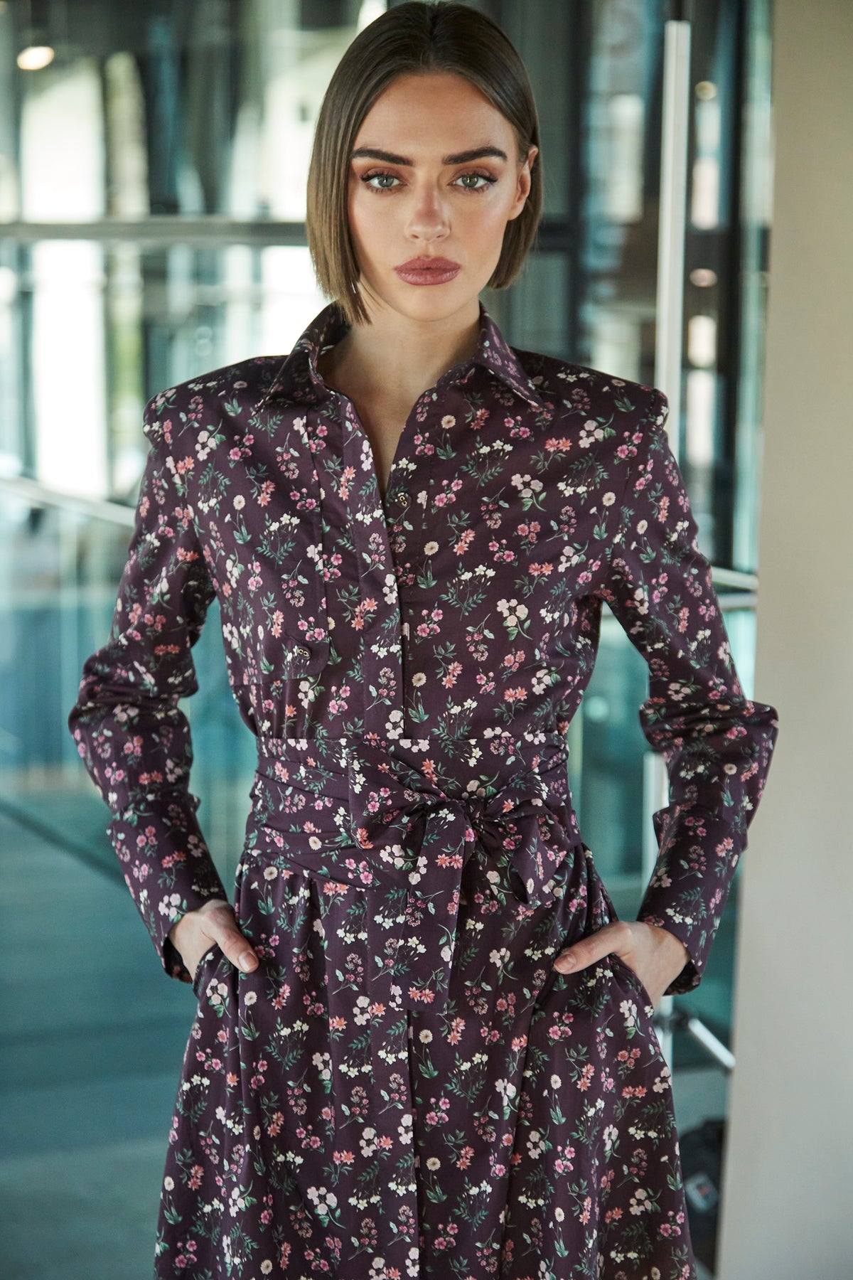 VESTIDO CORNELIA LIBERTY LONDON GRANATE
