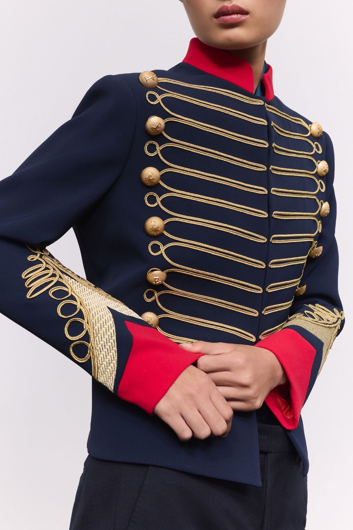 Blazer azul marino con soutache Lancelot - Edición Limitada